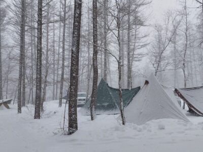 ☆冬キャンプ☆積雪＆予約状況